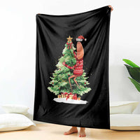 Marcus The Worm Christmas Throw Blanket Funny Brain Rot Meme - Wonder Print Shop
