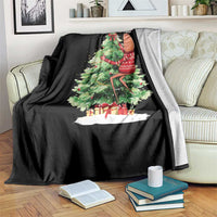 Marcus The Worm Christmas Throw Blanket Funny Brain Rot Meme - Wonder Print Shop