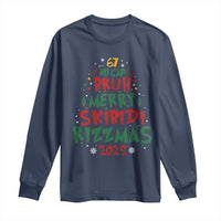 Funny Six Seven 67 Meme Christmas Tree Long Sleeve Shirt Funny 6 7 Bruh Gen Alpha Slang Viral Meme - Wonder Print Shop