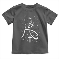 Jesus Christmas Tree Toddler T Shirt Christian Faith - Wonder Print Shop