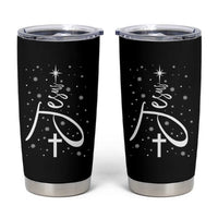Jesus Christmas Tree Tumbler Cup Christian Faith - Wonder Print Shop