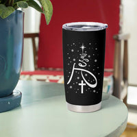 Jesus Christmas Tree Tumbler Cup Christian Faith - Wonder Print Shop