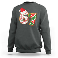 67 Christmas Sweatshirt Funny Six Seven 6 7 Meme Pajamas Gen Alpha Slang - Wonder Print Shop