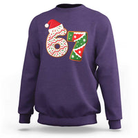 67 Christmas Sweatshirt Funny Six Seven 6 7 Meme Pajamas Gen Alpha Slang - Wonder Print Shop