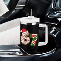 67 Christmas Tumbler With Handle Funny Six Seven 6 7 Meme Pajamas Gen Alpha Slang - Wonder Print Shop