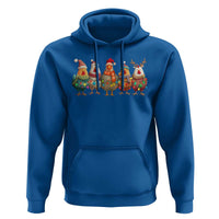 Funny Christmas Chicken Hoodie Funny Xmas Chickens Animals Farm Lover Gift - Wonder Print Shop