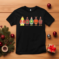 Сute Christmas Chickens T Shirt Funny Xmas Chickens Farm Animals Lover Gift - Wonder Print Shop