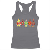 Сute Christmas Chickens Racerback Tank Top Funny Xmas Chickens Farm Animals Lover Gift - Wonder Print Shop