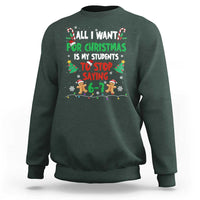 Funny Teacher Christmas 67 Sweatshirt My Students to Stop Saying 6-7 Six Seven - Wonder Print Shop