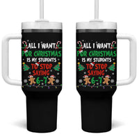 Funny Teacher Christmas 67 Tumbler With Handle My Students to Stop Saying 6-7 Six Seven - Wonder Print Shop