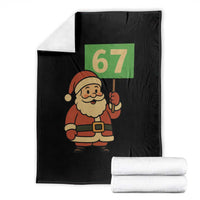 67 Christmas Throw Blanket Funny Six Seven Meme Brainrot Santa Claus Boys - Wonder Print Shop
