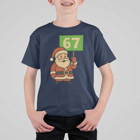 67 Christmas T Shirt For Kid Funny Six Seven Meme Brainrot Santa Claus Boys - Wonder Print Shop