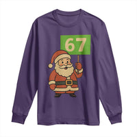 67 Christmas Long Sleeve Shirt Funny Six Seven Meme Brainrot Santa Claus Boys - Wonder Print Shop