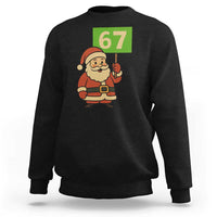 67 Christmas Sweatshirt Funny Six Seven Meme Brainrot Santa Claus Boys - Wonder Print Shop