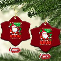 67 Teacher Christmas Ceramic Ornament Santa Six Seven Meme Math Equation Bruh - Wonder Print Shop