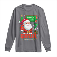 67 Teacher Christmas Long Sleeve Shirt Santa Six Seven Meme Math Equation Bruh - Wonder Print Shop