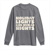 Holiday Lights Human Rights Christmas Long Sleeve Shirt - Wonder Print Shop