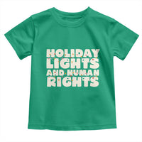 Holiday Lights Human Rights Christmas Toddler T Shirt - Wonder Print Shop