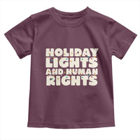 Holiday Lights Human Rights Christmas Toddler T Shirt - Wonder Print Shop