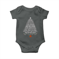 Protect Democracy Christmas Tree Baby Onesie Anti Fascism Social Justice - Wonder Print Shop