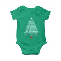 Protect Democracy Christmas Tree Baby Onesie Anti Fascism Social Justice - Wonder Print Shop