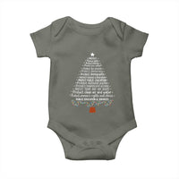 Protect Democracy Christmas Tree Baby Onesie Anti Fascism Social Justice - Wonder Print Shop