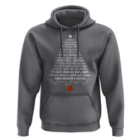 Protect Democracy Christmas Tree Hoodie Anti Fascism Social Justice - Wonder Print Shop