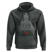 Protect Democracy Christmas Tree Hoodie Anti Fascism Social Justice - Wonder Print Shop
