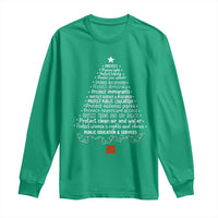 Protect Democracy Christmas Tree Long Sleeve Shirt Anti Fascism Social Justice - Wonder Print Shop
