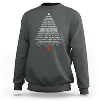Protect Democracy Christmas Tree Sweatshirt Anti Fascism Social Justice - Wonder Print Shop
