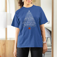 Protect Democracy Christmas Tree T Shirt For Women Anti Fascism Social Justice - Wonder Print Shop