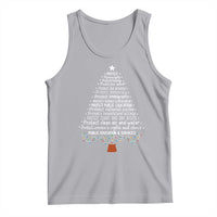 Protect Democracy Christmas Tree Tank Top Anti Fascism Social Justice - Wonder Print Shop