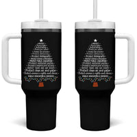 Protect Democracy Christmas Tree Tumbler With Handle Anti Fascism Social Justice - Wonder Print Shop