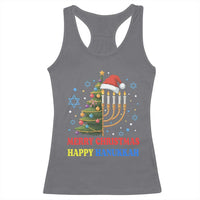 Merry Chrismukkah Happy Christmas Hanukkah Racerback Tank Top