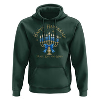 Happy Hanukkah Hoodie Jewish Menorah Coquette Bow