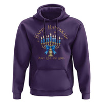 Happy Hanukkah Hoodie Jewish Menorah Coquette Bow