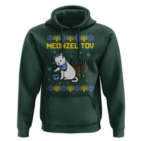 Happy Hanukkah Hoodie Menorah Meowzel Tov Ugly Hanukkah