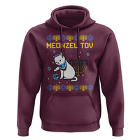 Happy Hanukkah Hoodie Menorah Meowzel Tov Ugly Hanukkah