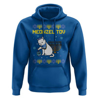 Happy Hanukkah Hoodie Menorah Meowzel Tov Ugly Hanukkah