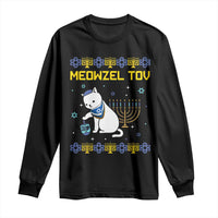 Happy Hanukkah Long Sleeve Shirt Menorah Meowzel Tov Ugly Hanukkah