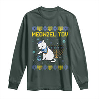 Happy Hanukkah Long Sleeve Shirt Menorah Meowzel Tov Ugly Hanukkah