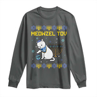 Happy Hanukkah Long Sleeve Shirt Menorah Meowzel Tov Ugly Hanukkah