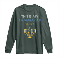Funny Hanukkah Pajama Long Sleeve Shirt This is My Pajamakah Gift