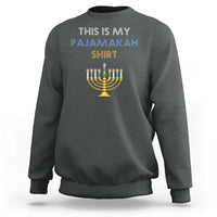 Funny Hanukkah Pajama Sweatshirt This is My Pajamakah Gift - Wonder Print Shop