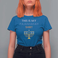 Funny Hanukkah Pajama T Shirt For Women This is My Pajamakah Gift - Wonder Print Shop