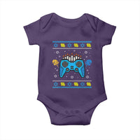 Happy Hanukkah Baby Onesie Jewish Video Game Gamer Ugly Hanukkah Chanukah
