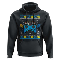 Happy Hanukkah Hoodie Jewish Video Game Gamer Ugly Hanukkah Chanukah