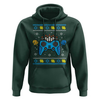 Happy Hanukkah Hoodie Jewish Video Game Gamer Ugly Hanukkah Chanukah