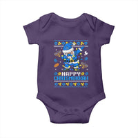 Happy Chrismukkah Merry Christmas Hanukkah Baby Onesie Dabbing Santa Ugly Chanukah Jewish