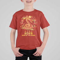 Year Of The Snake 2025 Lunar New Year T Shirt For Kid - Wonder Print Shop